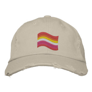 Lesbian Pride Flag Embroidered Baseball Cap