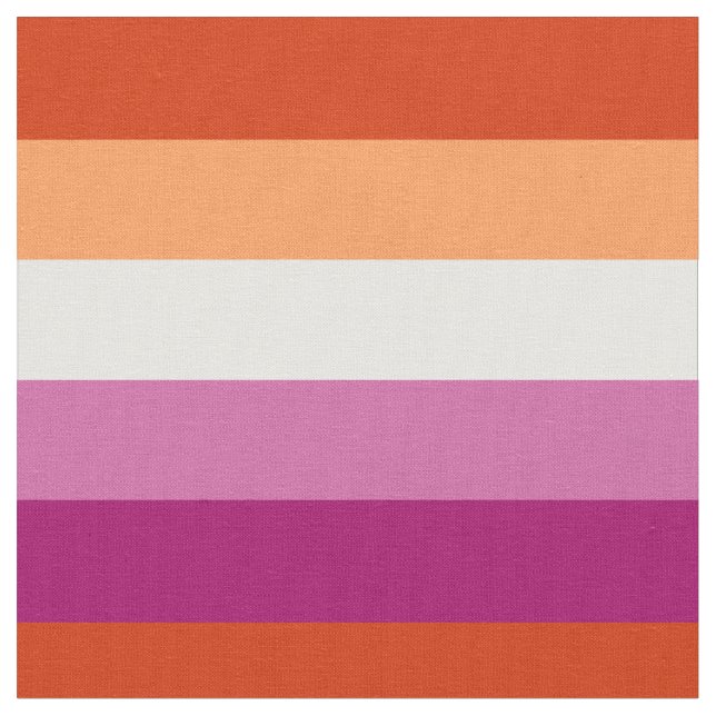 Lesbian Pride flag Fabric (Close Up)