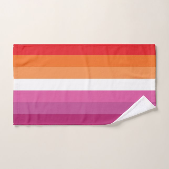 Lesbian Pride Flag Hand Towel (Hand Towel)