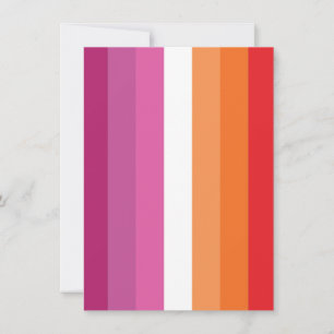 Lesbian Pride Flag Holiday Card
