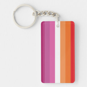 Lesbian Pride Flag Key Ring