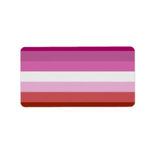 Lesbian Pride Flag Label