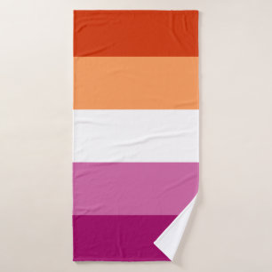 Lesbian Pride Flag LGBTQ Bath Towel