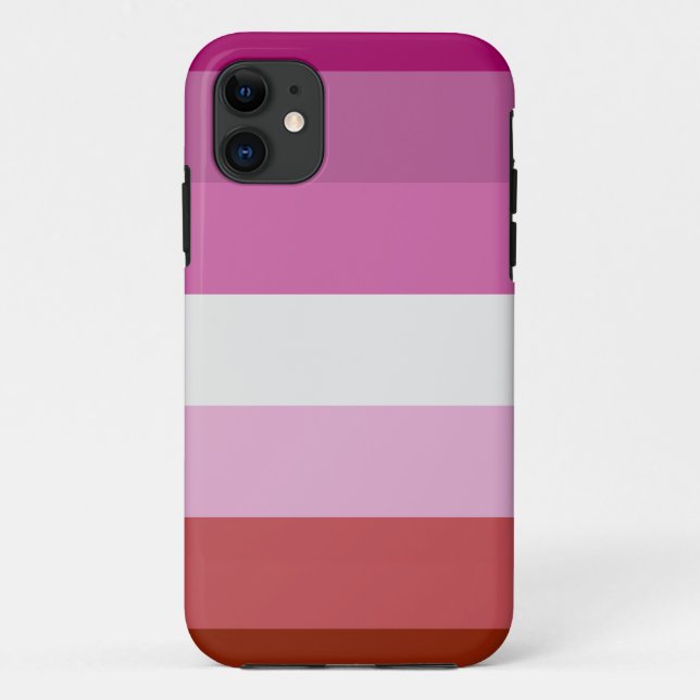 Lesbian Pride Flag LGBTQ Case-Mate iPhone Case (Back)
