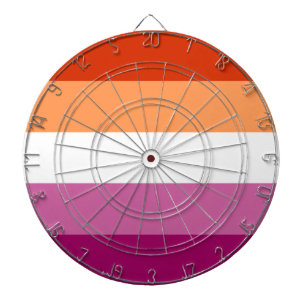 Lesbian Pride Flag LGBTQ Dartboard