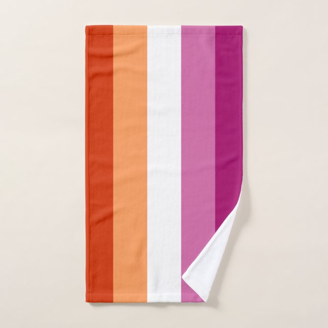 Lesbian Pride Flag LGBTQ Hand Towel (Hand Towel)