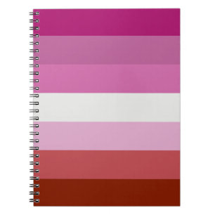 Lesbian Pride Flag LGBTQ Notebook