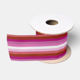 Lesbian Pride Flag LGBTQ Satin Ribbon