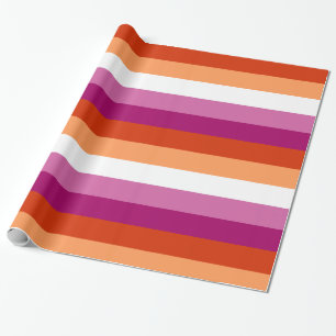 Lesbian Pride Flag LGBTQ Wrapping Paper