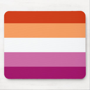 Lesbian Pride Flag Mouse Pad