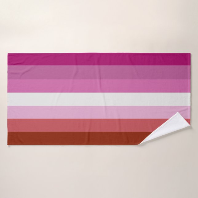 Lesbian Pride Flag (Origin) Bath Towel (Bath Towel)