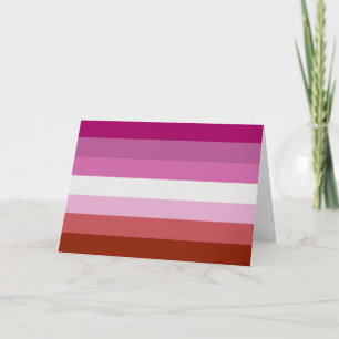 Lesbian Pride Flag (Origin) Card