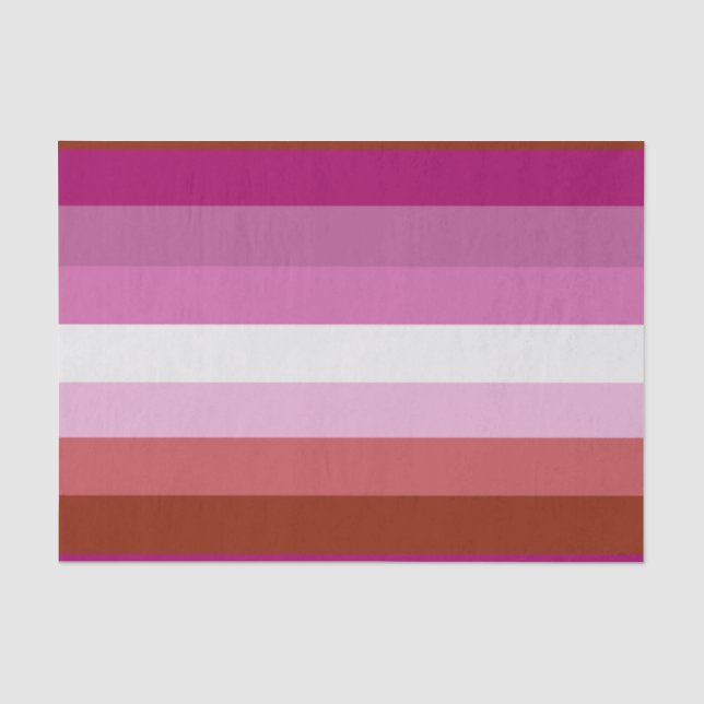 Lesbian Pride Flag (Origin) Tissue Paper (Front)