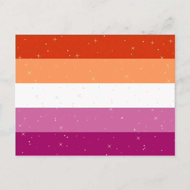 Lesbian Pride Flag Postcard (Front)