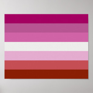 Lesbian Pride Flag Poster