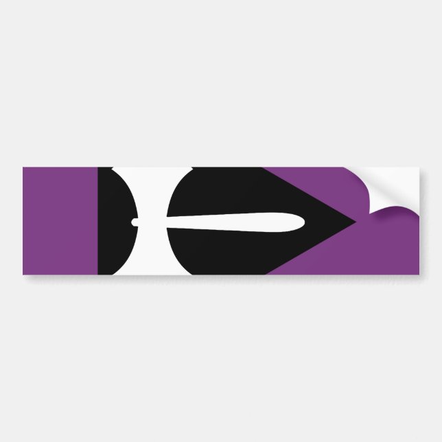 Lesbian Pride Flag  Purple Axe Bumper Sticker (Front)