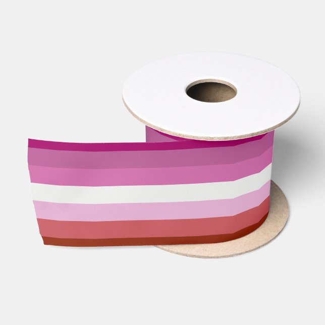 Lesbian Pride Flag Satin Ribbon (Spool)