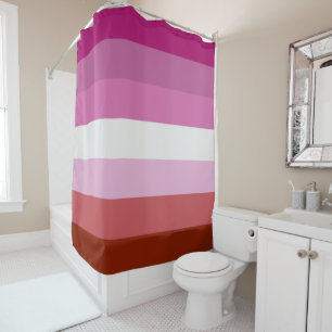 Lesbian Pride Flag Shower Curtain