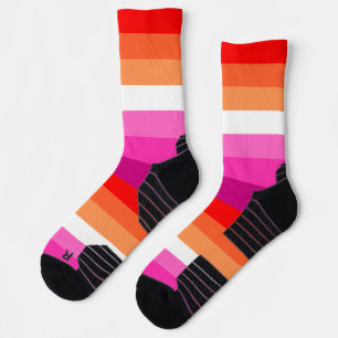 Lesbian PRIDE Flag Socks