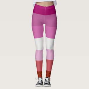 Lesbian Pride Flag Stripes Leggings