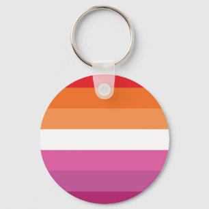 Lesbian Pride Flag (Sunset) Key Ring
