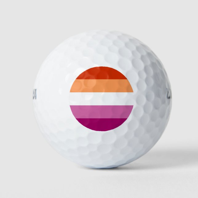 Lesbian Pride Golf Balls (Front)