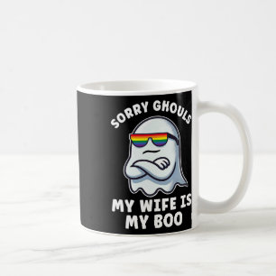 Lesbian Pride Halloween Ghost Women My Wife Is My Coffee Mug