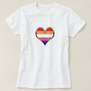 Lesbian Pride Heart T-Shirt