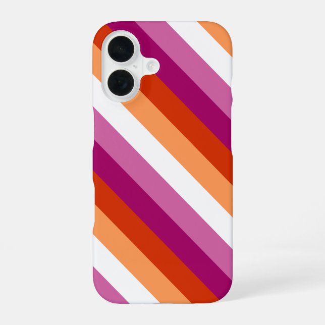 Lesbian Pride iPhone 16 Case (Back)