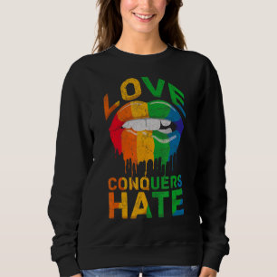 Lesbian Pride Lgbt Gay Bisexual Women Love Hate Sweatshirt
