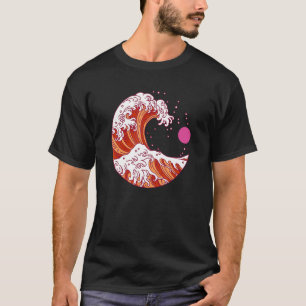 Lesbian Pride LGBTQ Japanese Wave Subtle LGBT Femm T-Shirt