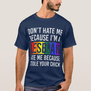 Lesbian Pride Merch Lesbow Love LGB CSD Rainbow T-Shirt