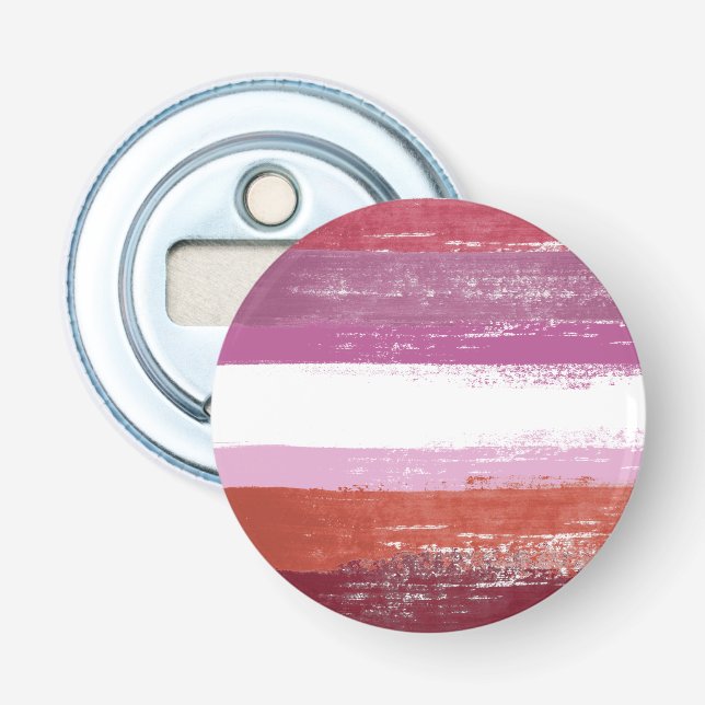 Lesbian Pride Paint Bottle Opener (Front)