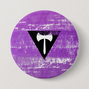 Lesbian Pride Paint (Labrys) 7.5 Cm Round Badge