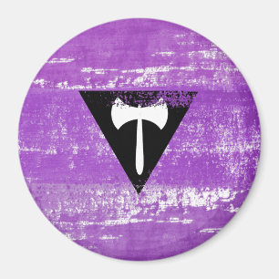 Lesbian Pride Paint (Labrys) Magnet