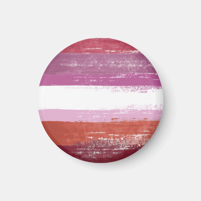 Lesbian Pride Paint Magnet (Front)