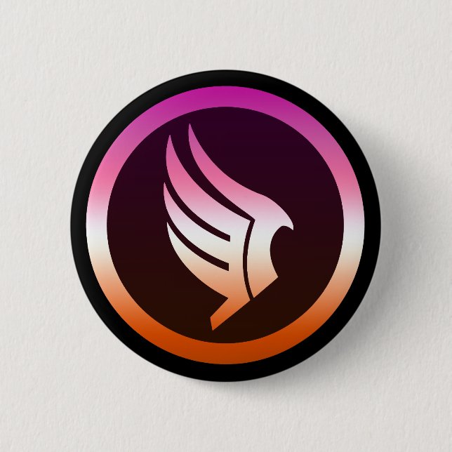 Lesbian Pride Paragon Mass Effect Icon 6 Cm Round Badge (Front)