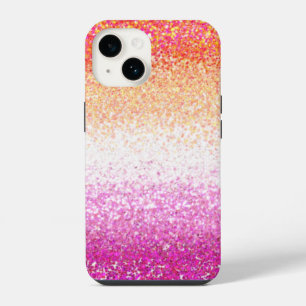 Lesbian Pride Pink Glitter Gradient Sparkle  iPhone 14 Case