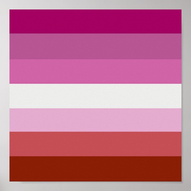 LESBIAN PRIDE STRIPES POSTER (Front)