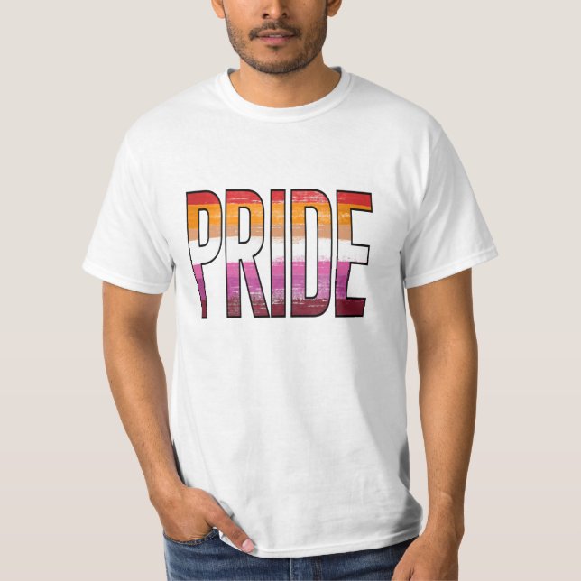 Lesbian Pride Word T-Shirt (Front)