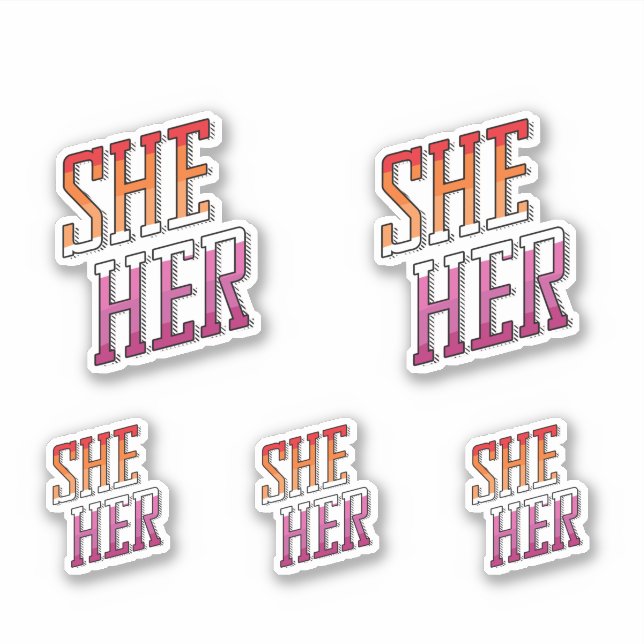 Lesbian Pronouns She Her (Front)