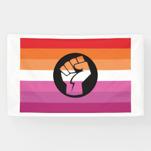 Lesbian Protest Flag Banner