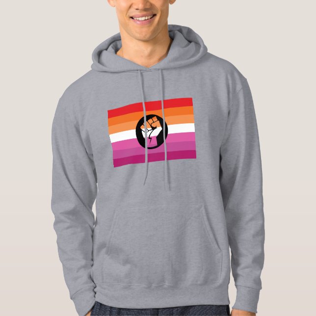 Lesbian Protest Flag Hoodie (Front)