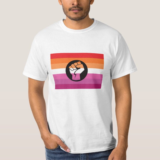 Lesbian Protest Flag T-Shirt (Front)