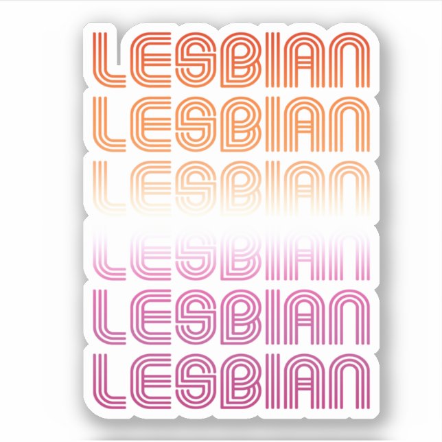 Lesbian Retro Pattern Design (Front)