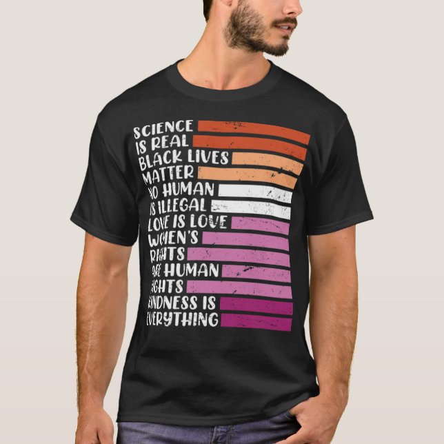 Lesbian saying Lesbian Pride LGBT Pride (1)  T-Shirt (Front)