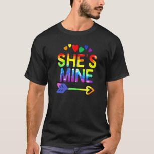 Lesbian She's Mine Couples Matching I'm Hers Lgbt T-Shirt