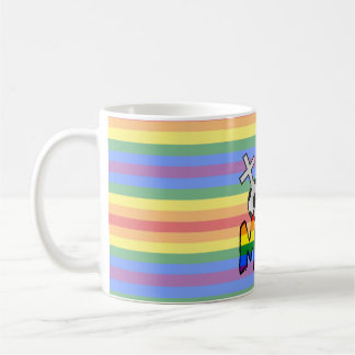 Lesbian Soccer Mum (w/ rainbow) Coffee Mug