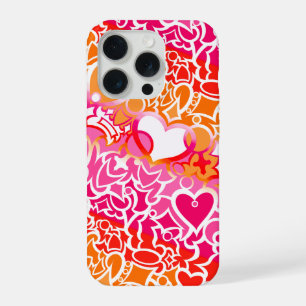Lesbian Sunset Pride Squiggle iPhone 15 Pro Case