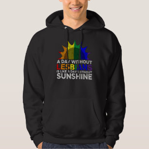 Lesbian Sunshine Pride Lgbt Gay Bisexual Women Hoodie